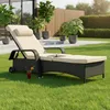Polyrattan Sonnenliege verstellbar Relaxliege Garten Produktbild-Vorschau 1