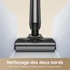 A vacuum cleaner head is shown cleaning along the edge of a wall. Produktbild-Vorschau