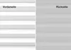 A split image showing the front and back of a white pleated blind. Produktbild-Vorschau