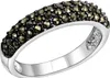Zeeme Gemstones Ring 925/- Sterling Silber schwarz 060 Produktbild-Vorschau 1
