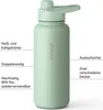 Trinkflasche Edelstahl 1L Thermoflasche Sport Flasche Produktbild-Vorschau 3