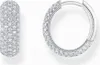 Thomas Sabo Creolen Damen mit Weißem Zirkonia-Pavé Silber Produktbild-Vorschau 2
