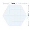 DEQORI Magnettafel Glas 40x35 cm 6-eckig 'Meditierender Produktbild-Vorschau 8