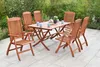 Merxx 7tlg. Maracaibo Gartenmöbelset 6 Klappsessel, Produktbild-Vorschau 2