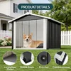 Hundehütte für den Außenbereich 102x91x84cm mit Schrägdach, Produktbild-Vorschau 5