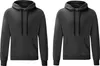 Fruit of the Loom Classic Hooded Sweat, Farbe:2x dunkelgrau Produktbild-Vorschau 3