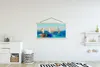 MuchoWow® Textilposter Gemälde - Ölfarbe - Boot - Abstrakt Produktbild-Vorschau 2