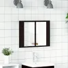 vidaXL Badkamerspiegelkast, zwart, eikenlook, 60 x 12 x 45 Productafbeelding-voorbeeld 2