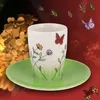 Mila Keramik Espresso-Tasse mit Untere Schmetterlinge Produktbild-Vorschau 2