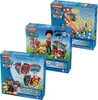 Three Paw Patrol branded game boxes are stacked and arranged in a white background. Produktbild-Vorschau