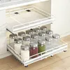 2x Teleskopschublade Korbauszug Küchenschrank Organizer Produktbild-Vorschau 4