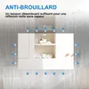 Miroir de salle de bain LED Bluetooth 120x70 cm, tricolore Voir les images du produit 6
