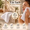 Seiftuch 30 x 30 cm 500g/m²  Weiss Hohe Qualität Neu/OVP Produktbild-Vorschau 2