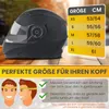Klapphelm mit Doppelvisier, Hochwertiger Motorradhelm Produktbild-Vorschau 6