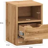 Nachtkonsole T02 Nachtschrank 31x31x43cm Wotan Eiche Produktbild-Vorschau 4