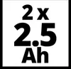 Akumulator 18 V 2 x 2,5 Ah 4511524 EINHELL Podgląd zdjęcia produktu 30