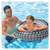 Anello d'acqua gonfiabile 60 cm - bianco e nero Anteprima dell’immagine prodotto 8