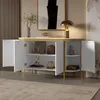 Merax Sideboard Kommode mit 4 Türen, ovale Anrichte mit Produktbild-Vorschau 11
