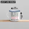Trendation - Verrückte Tante der Welt Geschenk Emaille Produktbild-Vorschau 3