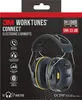 The image shows the packaging of 3M WorkTunes Connect Electronic Earmuffs. Produktbild-Vorschau