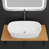 HAGO24 Waschbecken Keramik 605x380x140mm abgerundete Ecken Produktbild-Vorschau 3