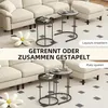 HOMCOM Okrągły stolik kawowy, zestaw 2 sztuk, stolik do Podgląd zdjęcia produktu 4