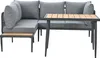 Parrot Uncle Garten-Essgruppe grau, Ecksofa & Esstisch Set Produktbild-Vorschau 5