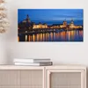 DEQORI Hybrid Leinwand Bild 60x30 cm 'Dresdner Abendglanz' Produktbild-Vorschau 4