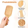 10-pcs Bambus-Kamm,aus Holz natürliche Bambusborsten, Produktbild-Vorschau 3