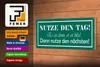 Holzschild Spruch 27x10cm Nutze den Tag es sei denn, er ist Produktbild-Vorschau 4