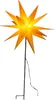 FHS LED Stern gelb, 58cm Stab 1 LED ww, T6/18 Std, IP44 Produktbild-Vorschau 1