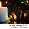 Lichterkette 100 bunte Mini-Lampen, 14,85 m, grünes Kabel Productafbeelding-voorbeeld