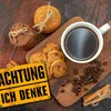 Achtung ich denke - Altes Holzdesign Metallschild in 15x20 Produktbild-Vorschau 5