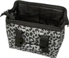 An open leopard print bag with black handles and black interior. Náhľad obrázku produktu