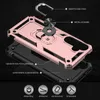 An exploded view of a phone case with labels indicating its features. Produktbild-Vorschau