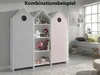 CASAMI Schrank mit 1 Tür pink, Rillenprofil senkrecht, Produktbild-Vorschau 3