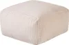 A beige cord pouf is shown against a white background. Náhled obrázku produktu
