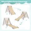 GOPLUS Dreieckige Kletterleiter mit Rampe, Kletterdreieck Produktbild-Vorschau 4