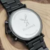 Holzwerk LAHNSTEIN Herren Edelstahl & Holz Uhr Chronograph Produktbild-Vorschau 5