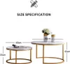 ProximaX Vintage Couchtisch mit goldenen Tischbeinen, Produktbild-Vorschau 9