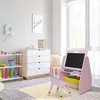 Relaxdays Kinderregal mit Tafel, Spielzeugregal mit 2 Produktbild-Vorschau 2