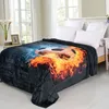 Kuscheldecke flauschig Fußball Ohne Sherpa 150x200 cm Produktbild-Vorschau 2