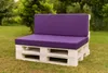 Palettenkissen-Set 120×60 x 120×40 cm Lila – Sitz- und Produktbild-Vorschau 4