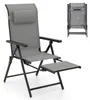 Chaise de jardin COSTWAY avec repose-pieds extensible, Voir les images du produit 1