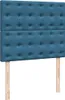vidaXL Boxspringbett mit Matratze Blau 120x190 cm Samt Produktbild-Vorschau 7