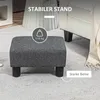HOMCOM sgabello Sgabello con look in lino Sgabello moderno Anteprima dell’immagine prodotto 5