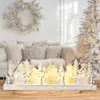 Décoration de Noël avec maison lumineuse LED 45 cm Voir les images du produit 3