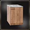 Stamar | Küchenschrank, mit Spüle und Armatur, Goldene Produktbild-Vorschau 2