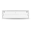 A white emergency light fixture with visible LEDs. Produktbild-Vorschau