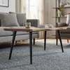 sada 4 elegantních černých kovových nábytkových nohou Náhled obrázku produktu 6